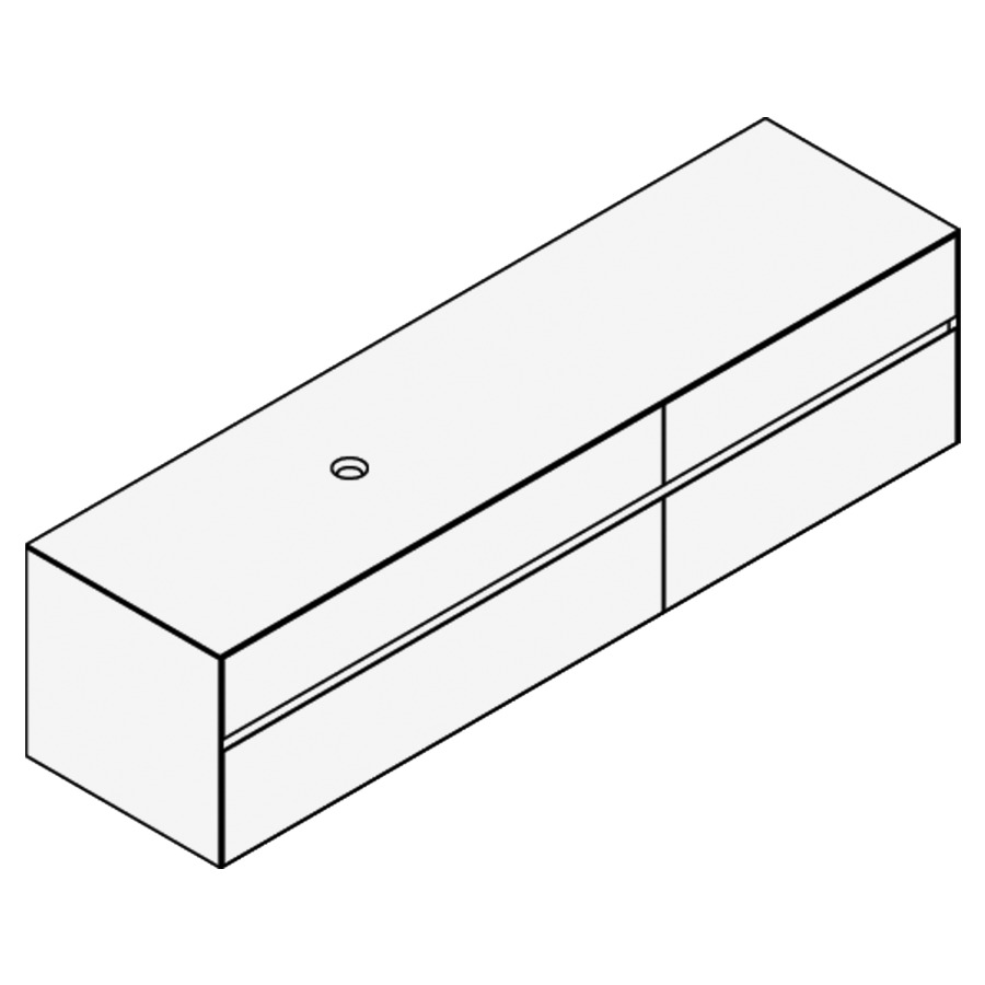Élément inférieur KARMA CERAM
200,9 x 49,8 x 52,0 cm
2 éléments à chacun 2 tiroirs
(120/80) pour lavabo à poser
248 156/157/158/159/160/161
162/163/164 à gauche