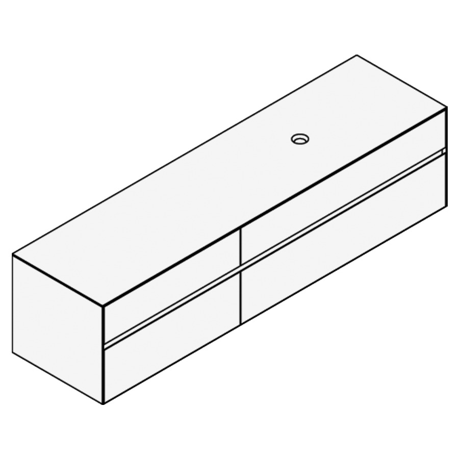 Élément inférieur KARMA CERAM
200,9 x 49,8 x 52,0 cm
2 éléments à chacun 2 tiroirs
(80/120) pour lavabo à poser
248 156/157/158/159/160/161
162/163/164 à droite