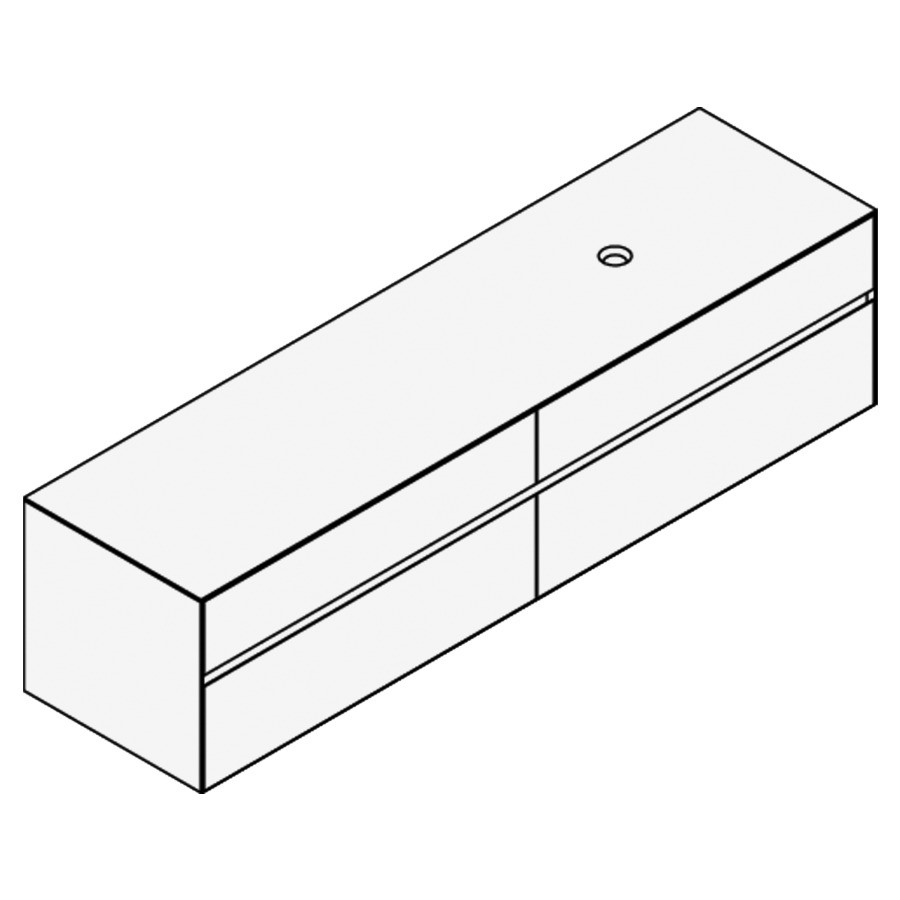Élément inférieur KARMA CERAM
200,9 x 49,8 x 52,0 cm
2 éléments à chacun 2 tiroirs
pour lavabo à poser
248 156/157/158/159/160/161
162/163/164 à droite