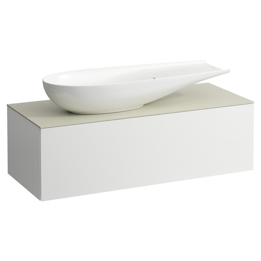 Élément inférieur
ILBAGNOALESSI
120,0 x 37,0 x 50,0 cm
élément à 1 tiroir
avec plaque de recouvrement
de 6 mm céramique Calce Avorio
pour lavabo à poser 234 073
découpe à gauche
