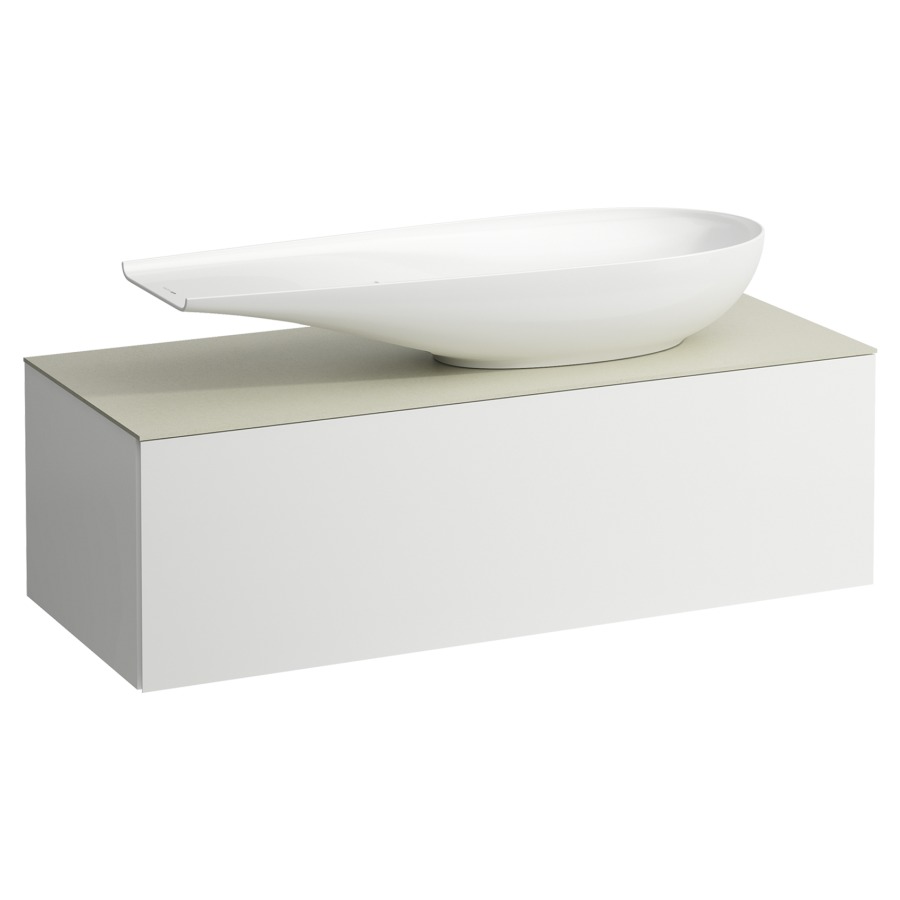 Élément inférieur
ILBAGNOALESSI
120,0 x 37,0 x 50,0 cm
élément à 1 tiroir
avec plaque de recouvrement
de 6 mm céramique Calce Avorio
pour lavabo à poser 234 073
découpe à droite