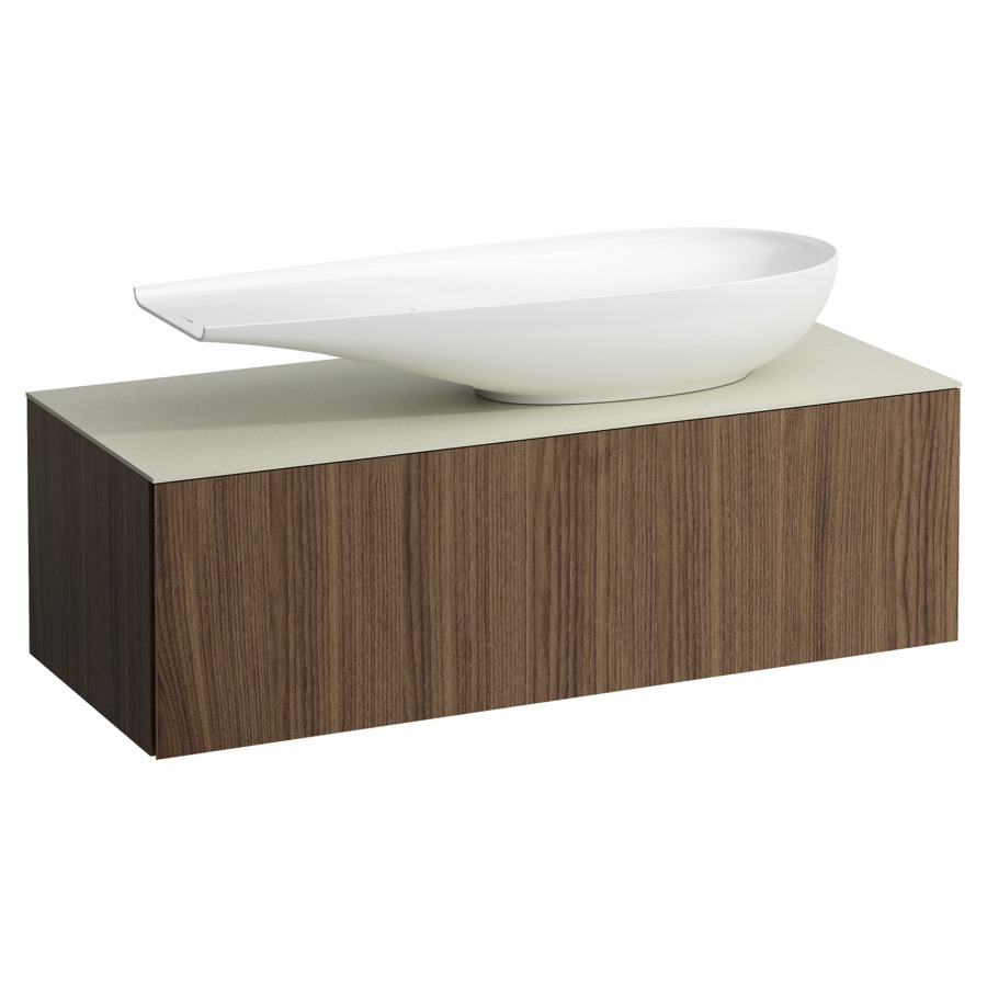 Élément inférieur
ILBAGNOALESSI
120,0 x 37,0 x 50,0 cm
élément à 1 tiroir
avec plaque de recouvrement
de 6 mm céramique Calce Avorio
pour lavabo à poser 234 073
découpe à droite