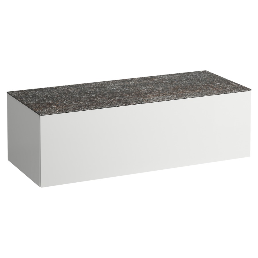 Élément inférieur
ILBAGNOALESSI
120,0 x 37,0 x 50,0 cm
élément à 1 tiroir
avec plaque de recouvrement
de 6 mm céramique
Marrone Naturale
sans découpe de lavabo