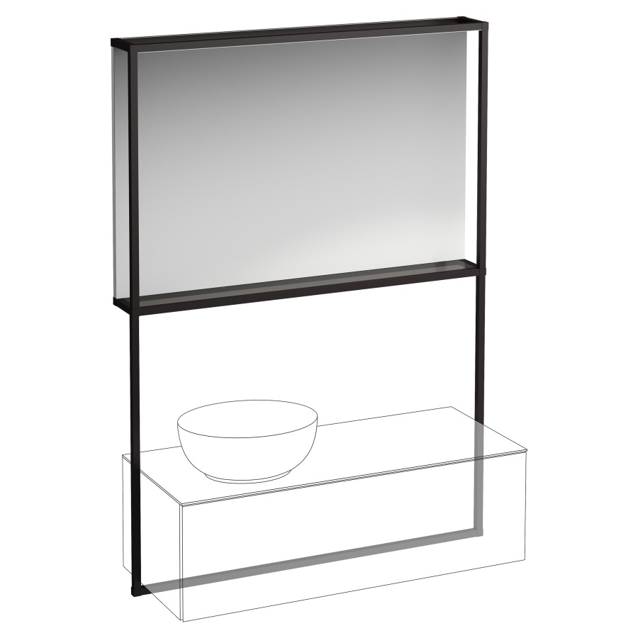 Miroir lumineux ILBAGNOALESSI
120 x 50 cm
avec cadre lumineux, pour
élément inférieur 120 cm con
lavabo à poser
234 073/074/075/076/077