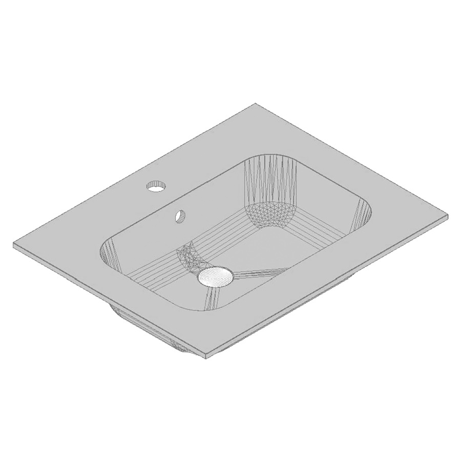 Lavabo GIOTTO
63,0-82,0 x 1,6 x 50,0 cm
coulée minérale