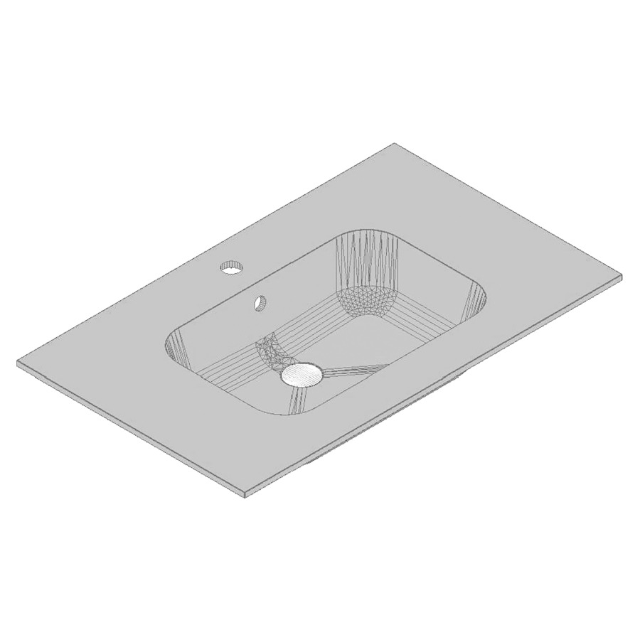 Lavabo GIOTTO
83,0-102,0 x 1,6 x 50,0 cm
coulée minérale