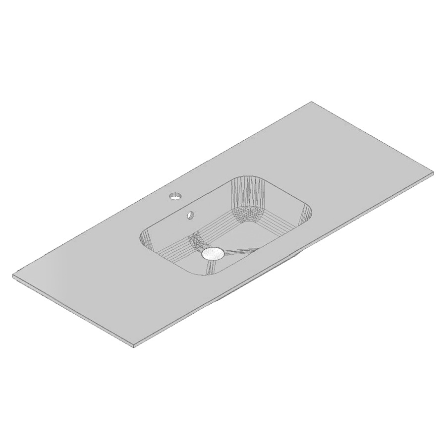 Lavabo GIOTTO
123,0-142,0 x 1,6 x 50,0 cm
coulée minérale