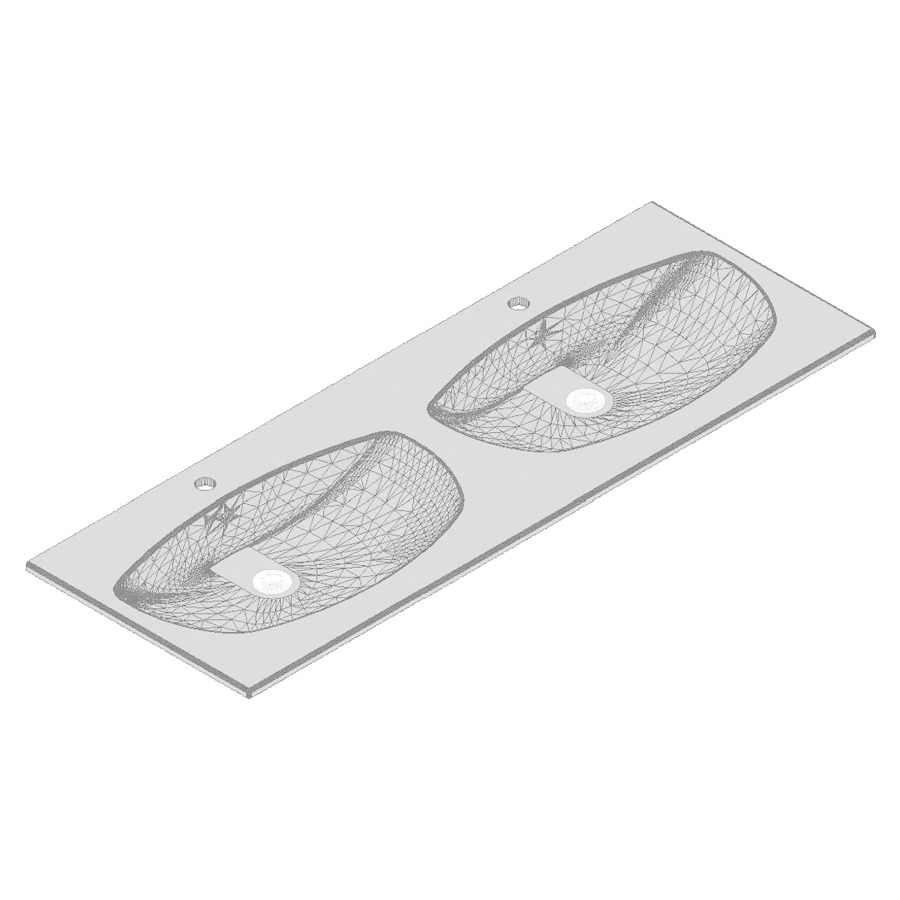 Lavabo  double Galileo Ovale