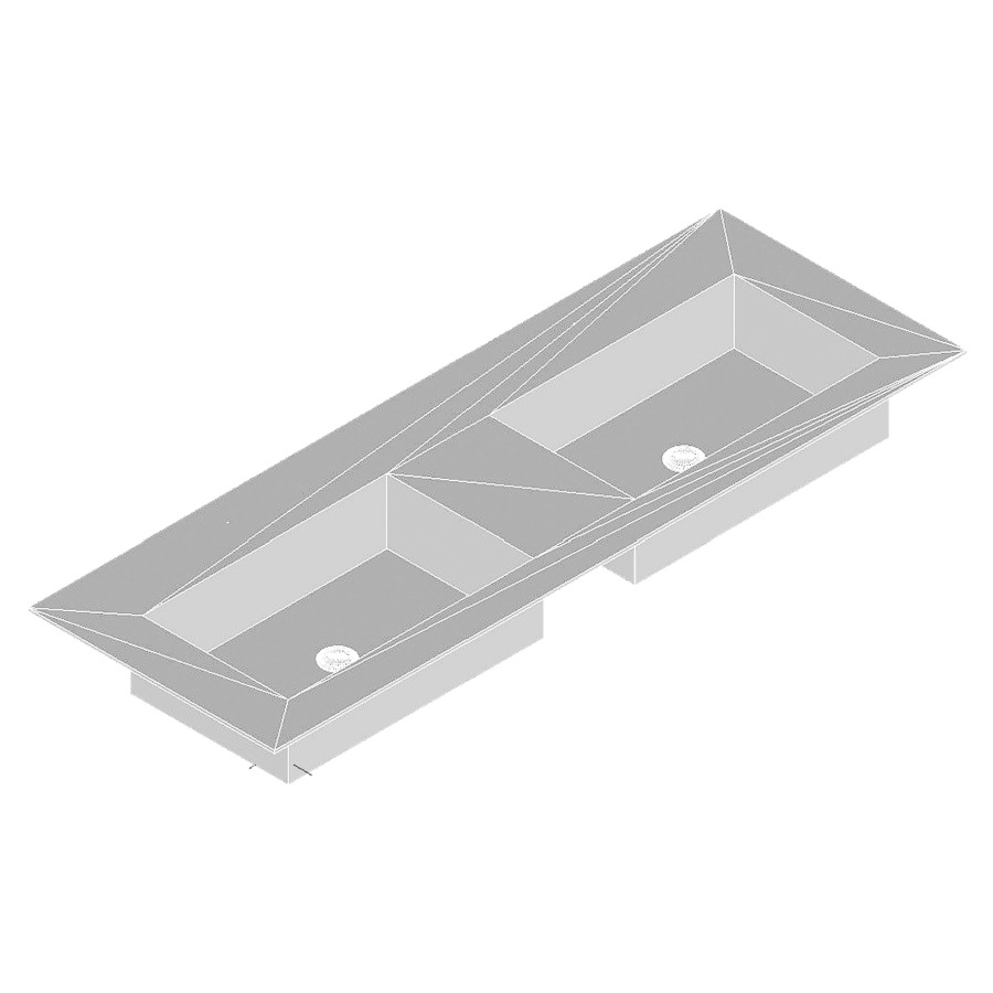Lavabo double Leonardo HPL