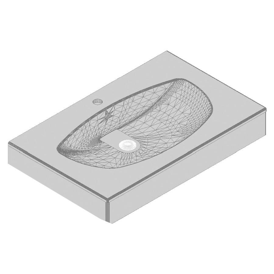 Lavabo GALILEO FREE OVALE
103,0-122,0 x 13,0 x 50,0 cm
coulée minérale