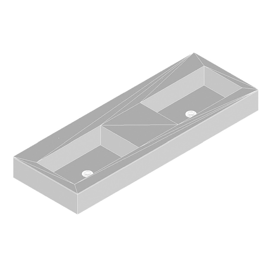 Lavabo double Leonardo Free HPL
