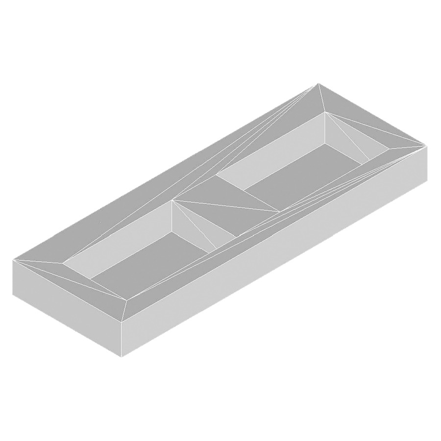 Lavabo double LEONARDO FREE
HPL
163,0-182,0 x 14,0 x 50,0 cm
HPL, avec fond amovible