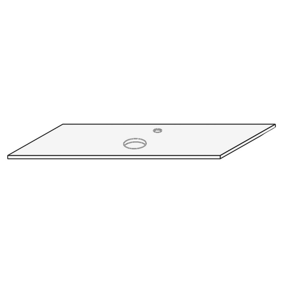 Plaque de recouvrement
163,0-182,0 x 1,2 x 50,0 cm
laqué, pour lavabo