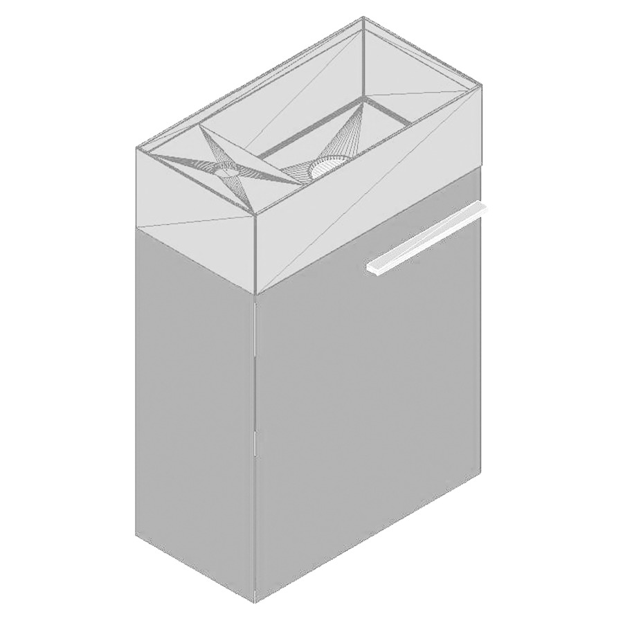 Meuble avec lavabo Lilliput 45