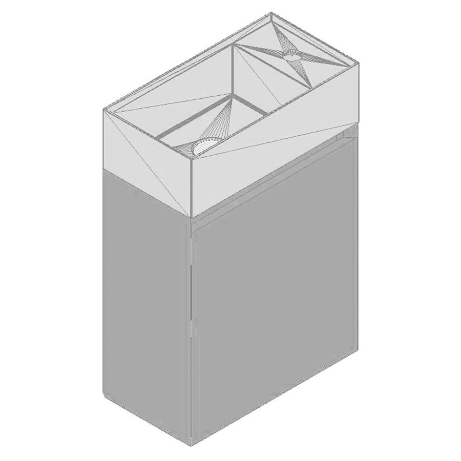 Meuble avec lavabo LILLIPUT 45
41,0 x 60,0 x 21,0 cm
lavabo coulée minérale blanc
sans trop-plein et avec
1 trou robinetterie
avec armoire de tablette
1 porte charnière à droite
avec poignée encastrée
fixations et siphon gain de
place inclus