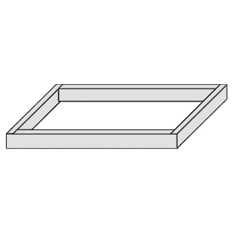 Plinthe INDA
120,0 x 2,0 x 50,0 cm
pour élément inférieur
profondeur 45 cm