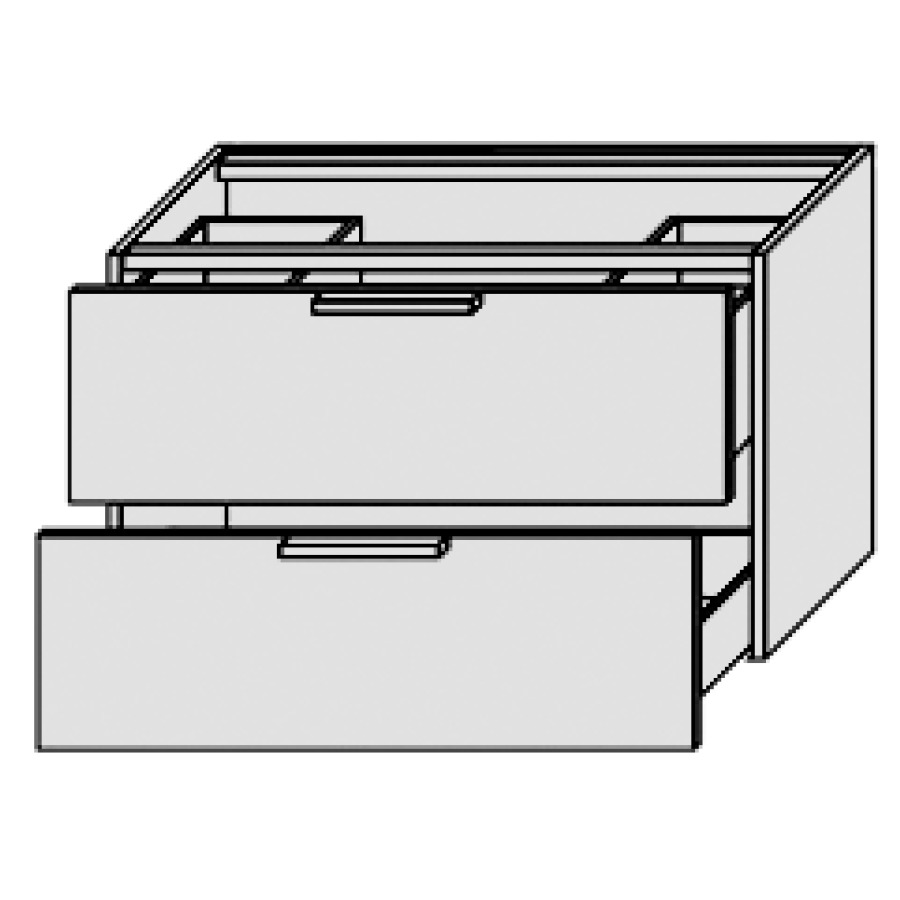 Élément inférieur PROGETTO
80,0 x 48,0 x 50,0 cm
élément à 2 tiroirs