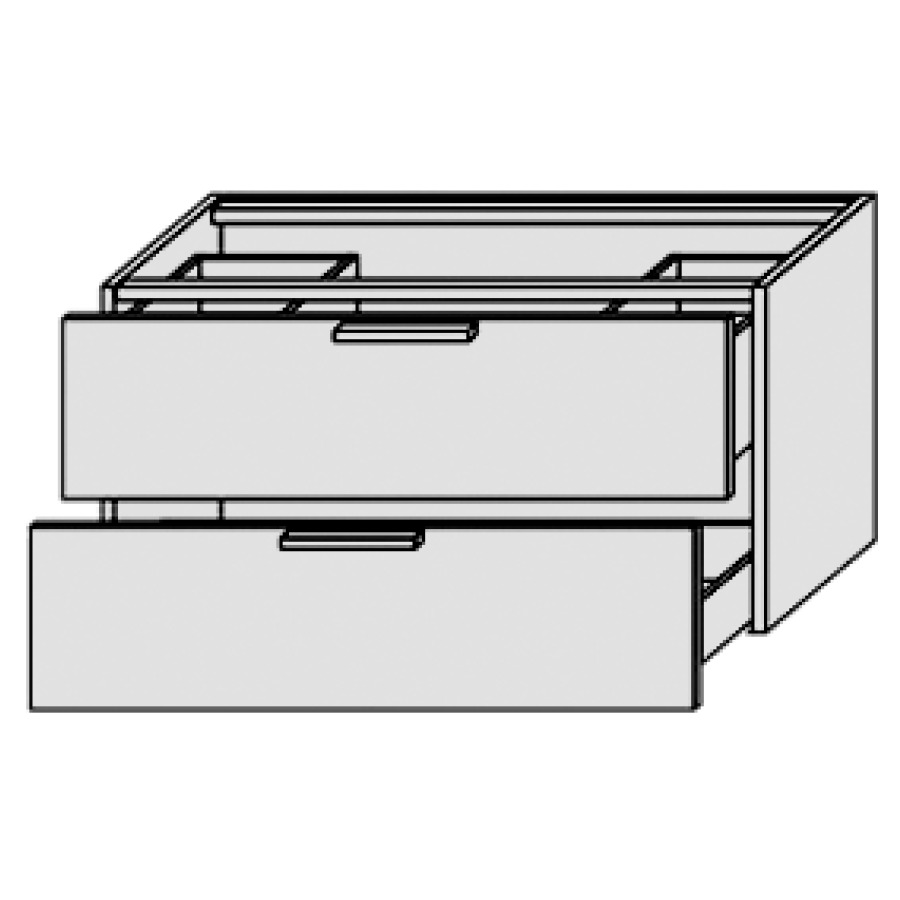 Élément inférieur PROGETTO
90,0 x 48,0 x 50,0 cm
élément à 2 tiroirs