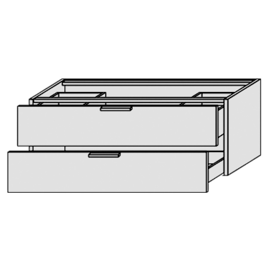 Élément inférieur PROGETTO
120,0 x 48,0 x 50,0 cm
élément à 2 tiroirs