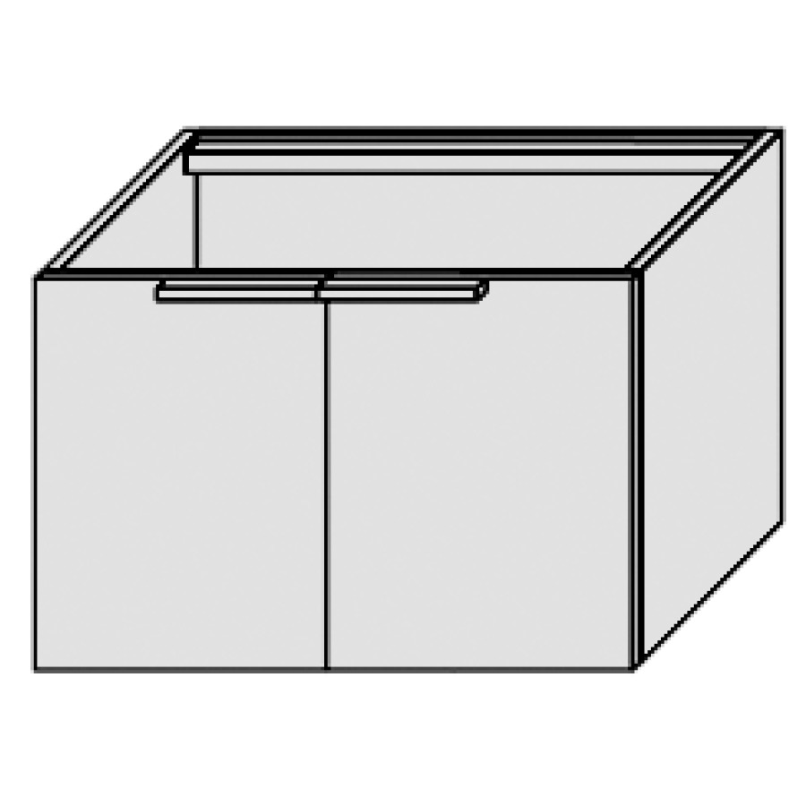 Élément inférieur PROGETTO
80,0 x 48,0 x 50,0 cm
armoire de tablette, 2 portes