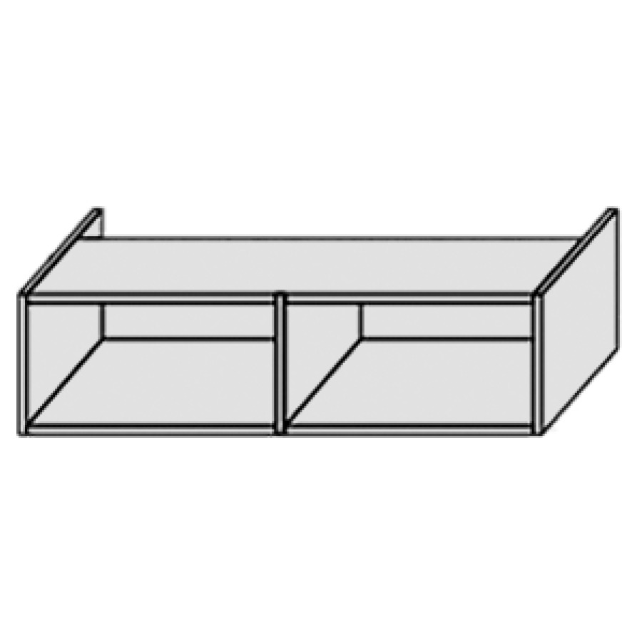 Élément inférieur PROGETTO/
PERFETTO
90,0 x 24,0 x 50,0 cm
2 niches ouvertes