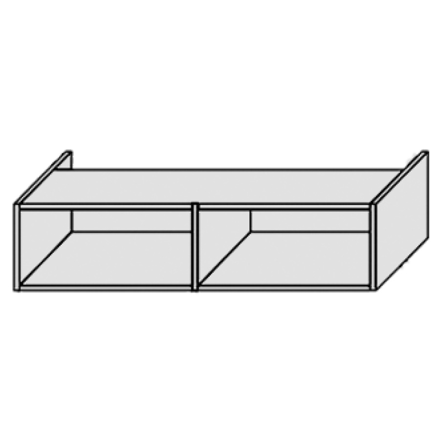 Élément inférieur PROGETTO/
PERFETTO
100,0 x 24,0 x 50,0 cm
2 niches ouvertes