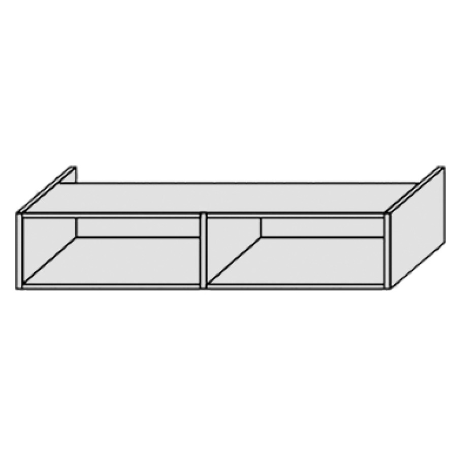Élément inférieur PROGETTO/
PERFETTO
120,0 x 24,0 x 50,0 cm
2 niches ouvertes