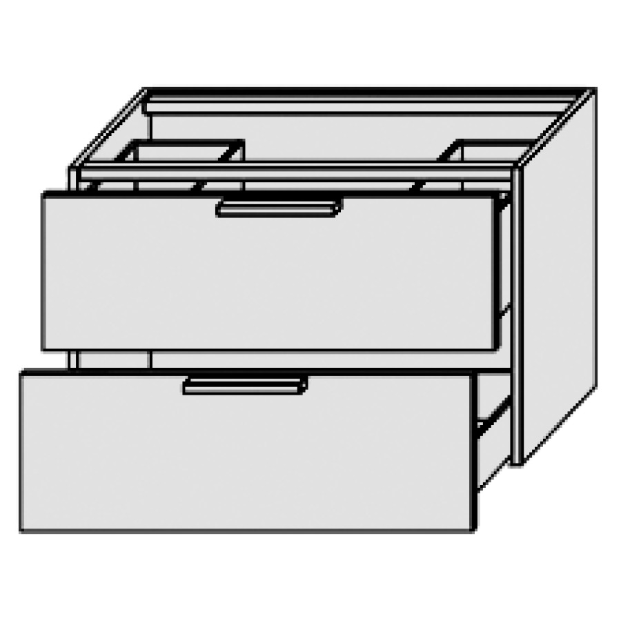 Élément inférieur PROGETTO
70,0 x 48,0 x 50,0 cm
latérale, élément à 2 tiroirs