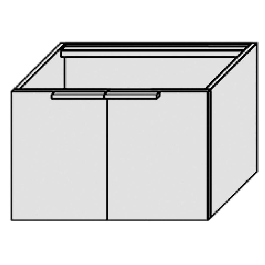 Élément inférieur PROGETTO
80,0 x 48,0 x 50,0 cm
latérale
armoire de tablette, 2 portes