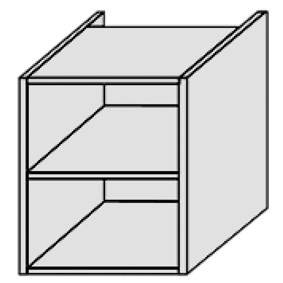 Élément inférieur PROGETTO/
PERFETTO
40,0 x 48,0 x 50,0 cm
2 niches ouvertes