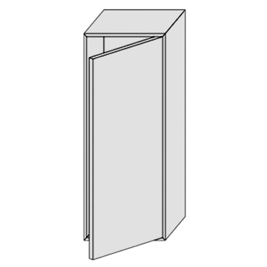 Armoire mi-haute PROGETTO
30,0 x 80,0 x 21,0 cm
1 porte, 2 tablettes en verre
charnière à gauche