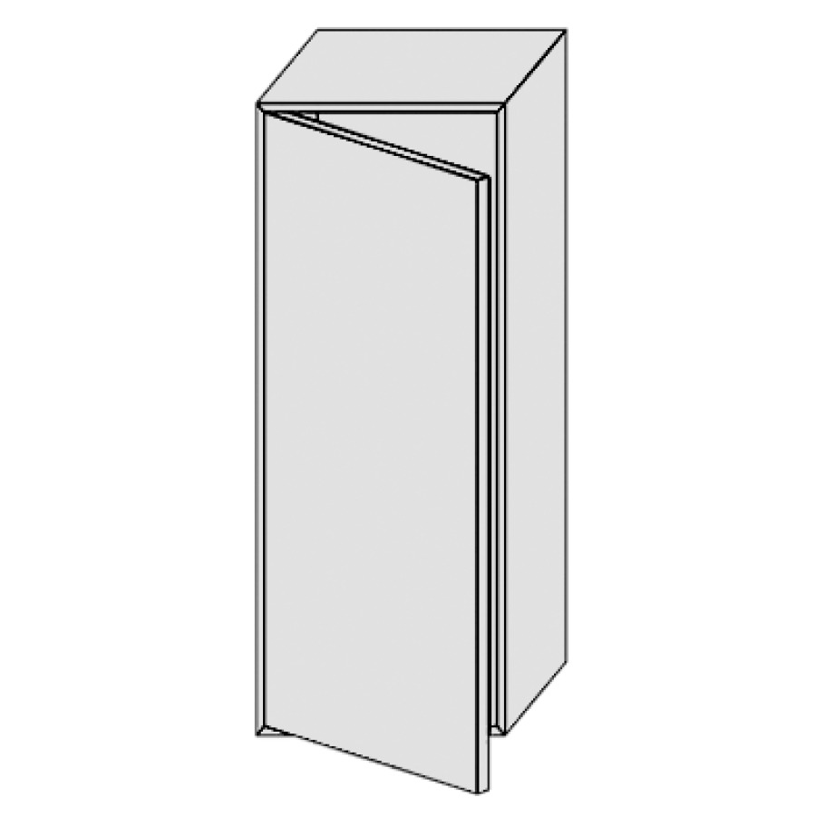 Armoire mi-haute PROGETTO
30,0 x 80,0 x 21,0 cm
1 porte, 2 tablettes en verre
charnière à droite
