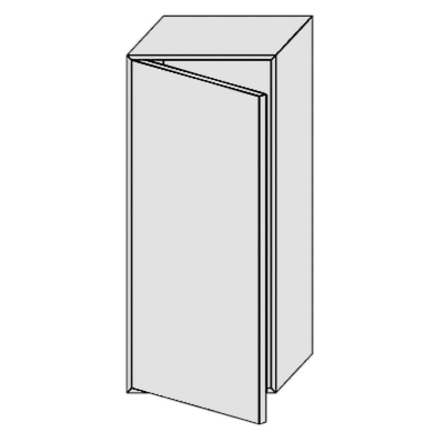 Armoire mi-haute PROGETTO
40,0 x 80,0 x 21,0 cm
1 porte, 2 tablettes en verre
charnière à droite