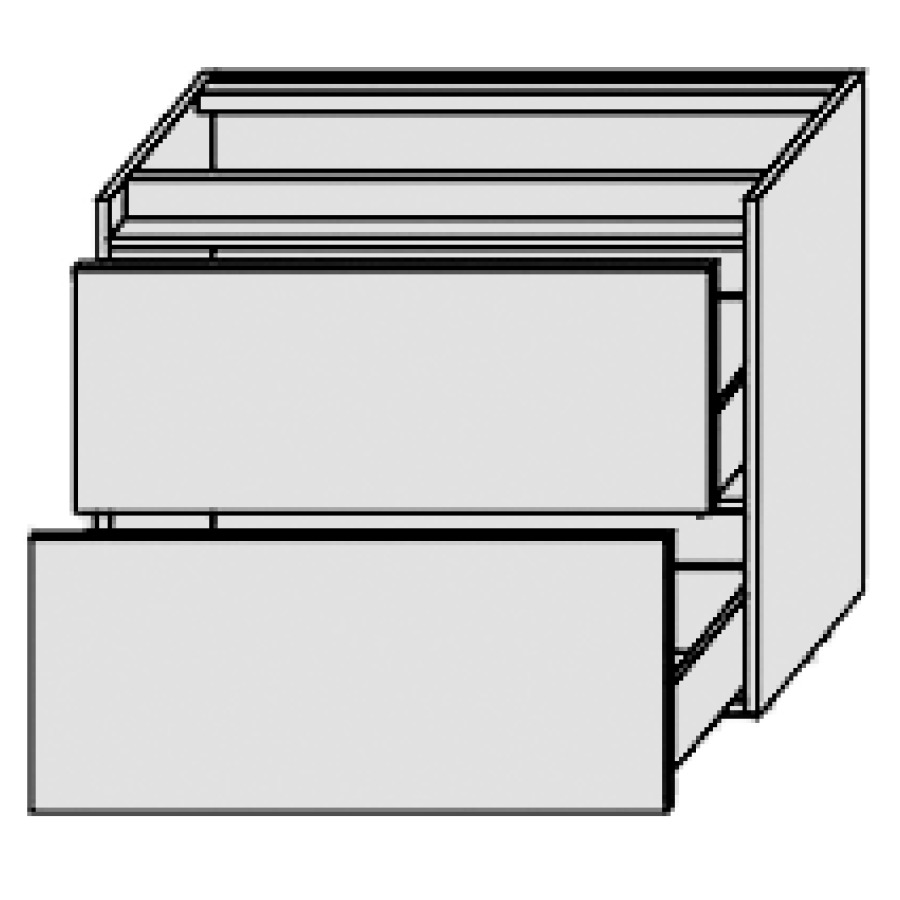Élément inférieur PERFETTO
70,0 x 48,0 x 50,0 cm
élément à 2 tiroirs
