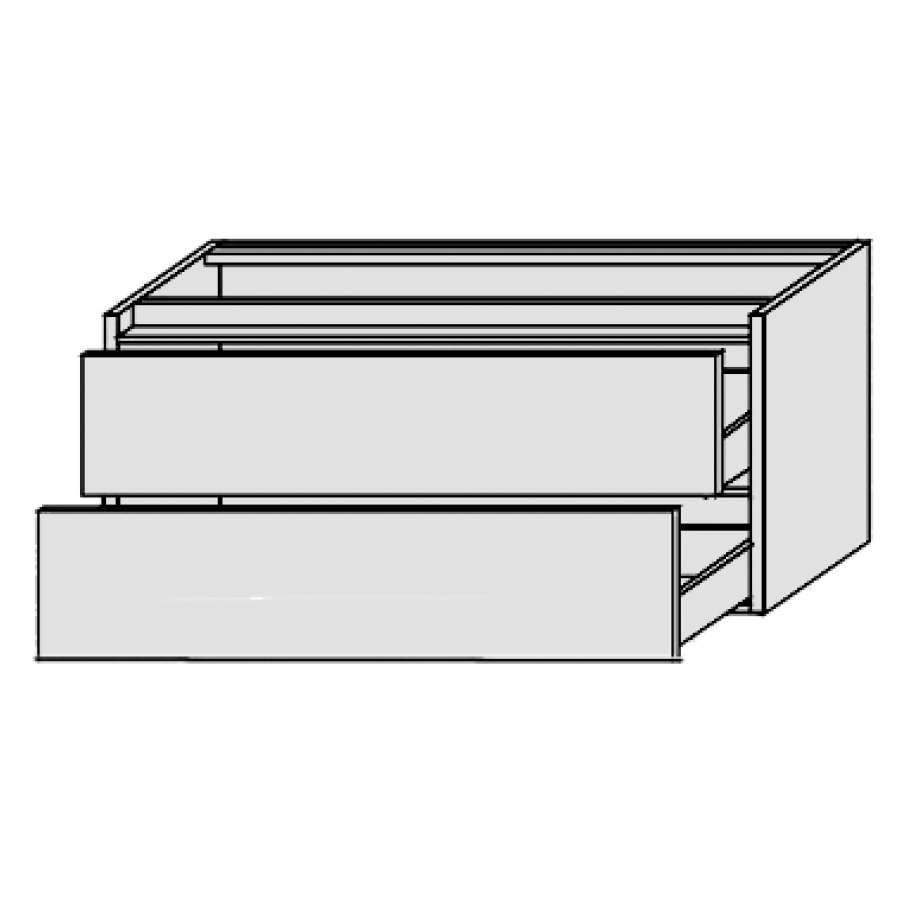 Élément inférieur PERFETTO
120,0 x 48,0 x 50,0 cm
élément à 2 tiroirs