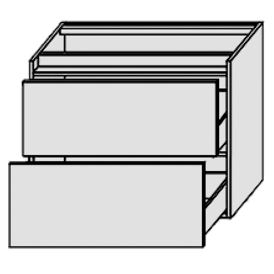 Élément inférieur PERFETTO
70,0 x 48,0 x 50,0 cm
latérale, élément à 2 tiroirs