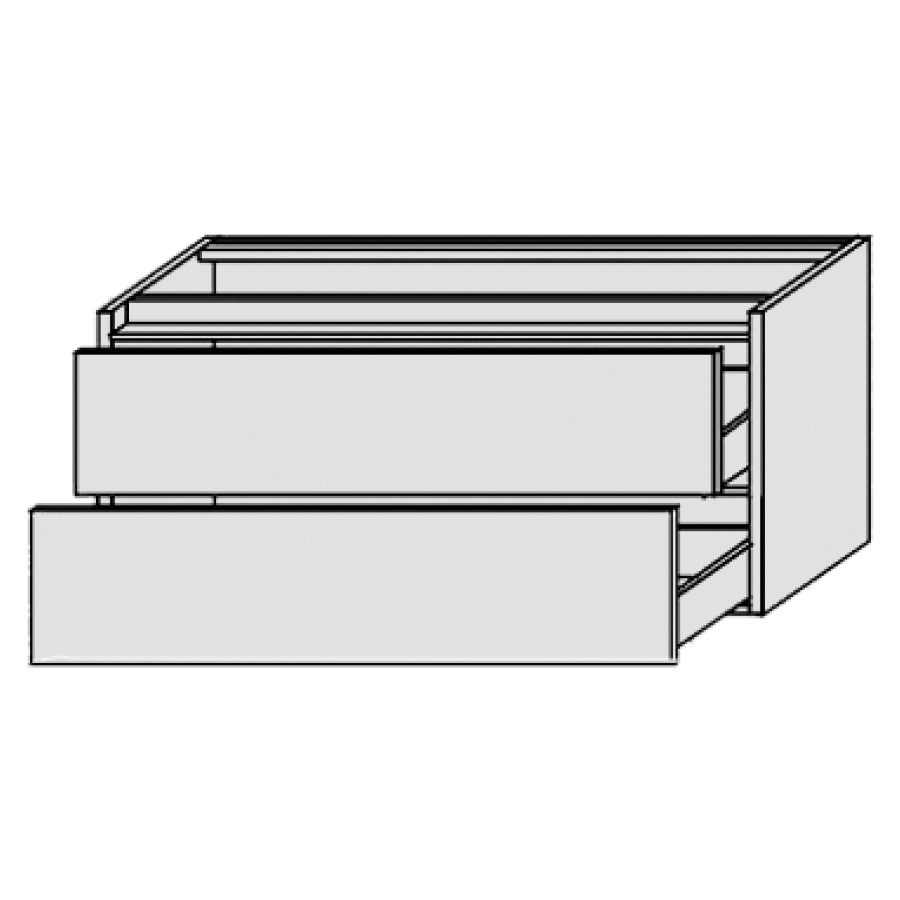 Élément inférieur PERFETTO
120,0 x 48,0 x 50,0 cm
latérale, élément à 2 tiroirs