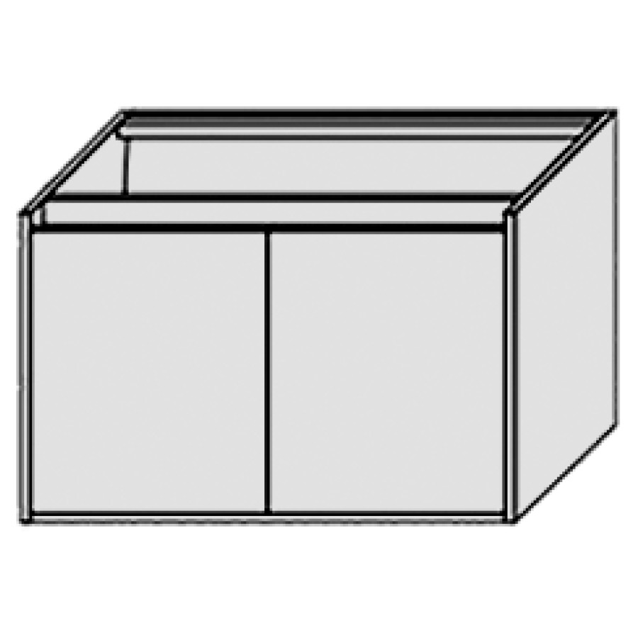 Élément inférieur PERFETTO
80,0 x 48,0 x 50,0 cm
latérale
armoire de tablette, 2 portes