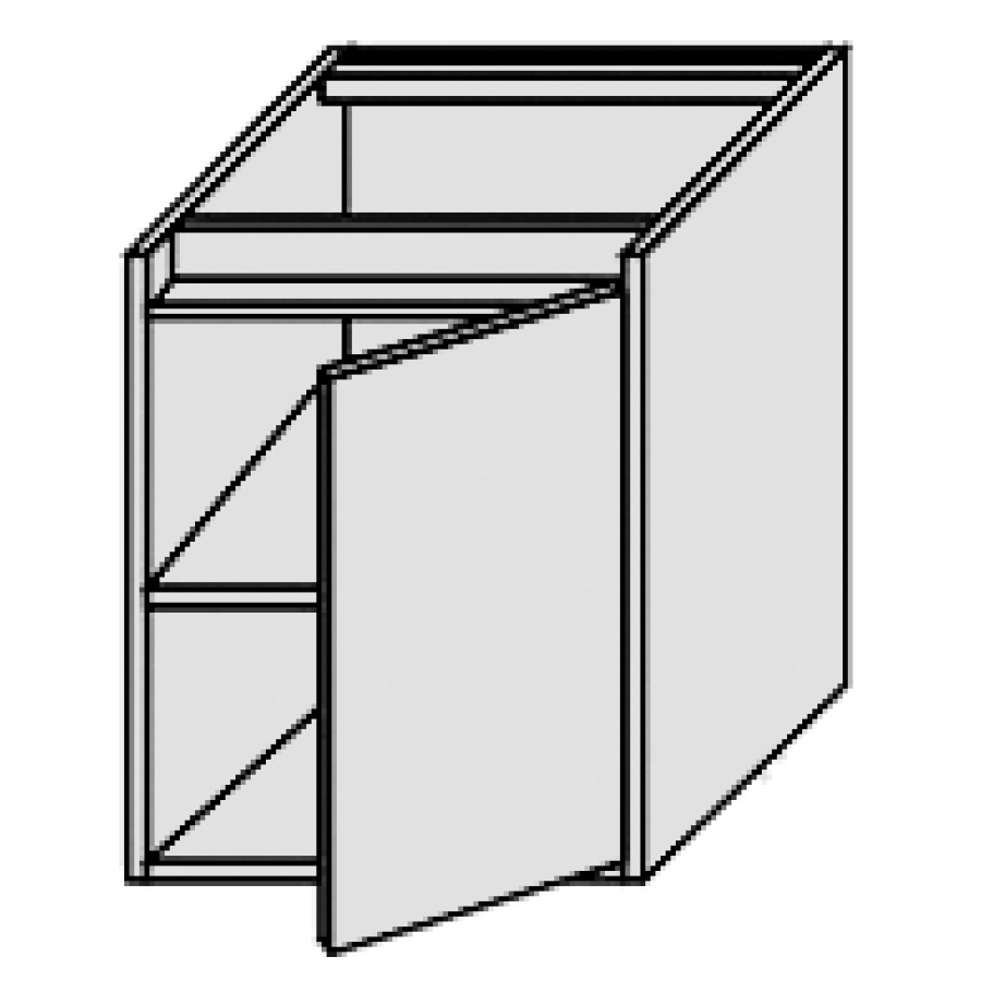 Élément inférieur PERFETTO
30,0 x 48,0 x 50,0 cm
latérale
armoire de tablette, 1 porte
charnière à droite