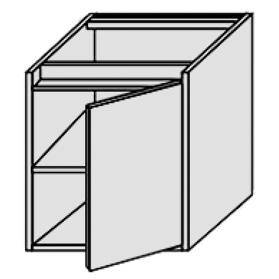 Élément inférieur PERFETTO
40,0 x 48,0 x 50,0 cm
latérale
armoire de tablette, 1 porte
charnière à droite