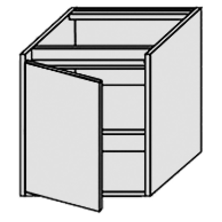 Élément inférieur PERFETTO
40,0 x 48,0 x 50,0 cm
latérale
armoire de tablette, 1 porte
charnière à gauche