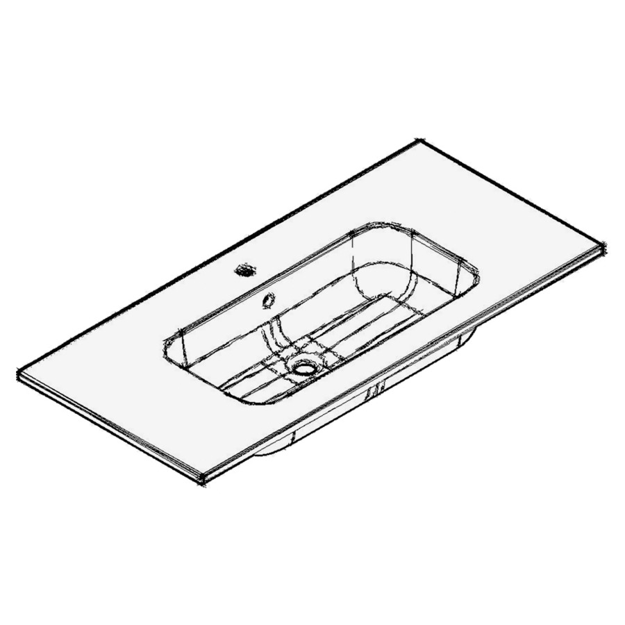 Lavabo GHIBLI
101,0 x 2,0 x 45,0 cm
coulée minérale
lavabo au millieu