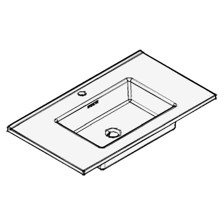 Lavabo KONA
81,0 x 1,5 x 45,0 cm
céramique, lavabo au millieu