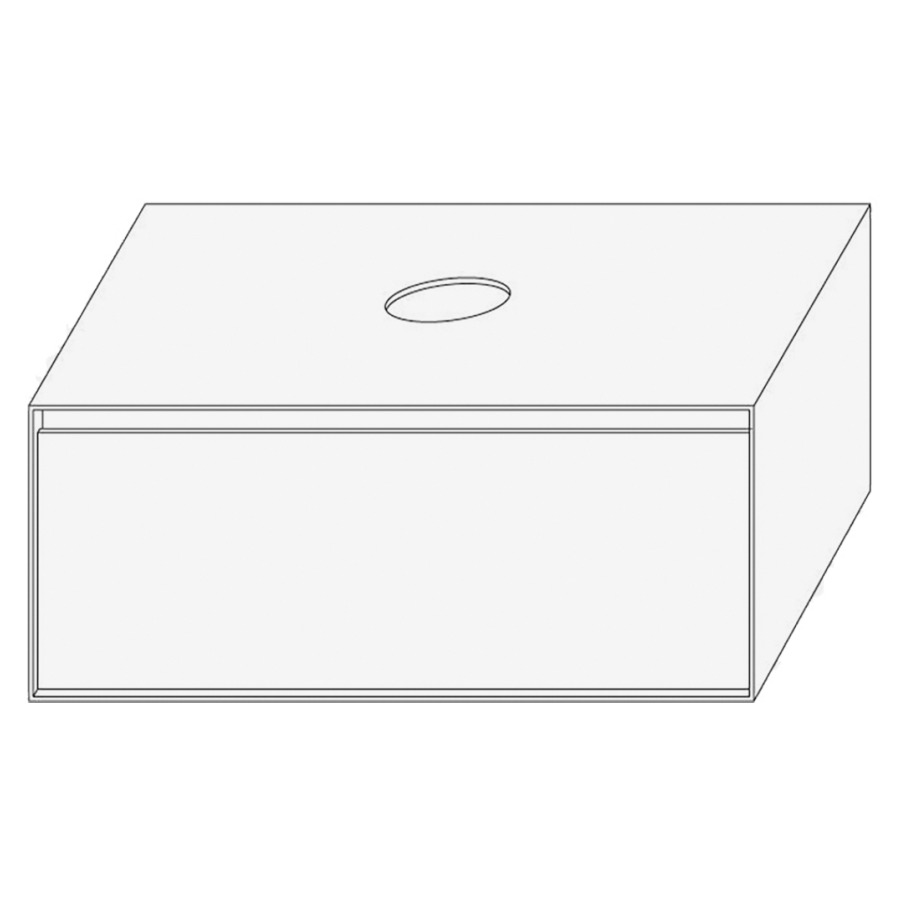 Élément inférieur DIVO
81,0 x 33,0 x 52,0 cm
élément à 1 tiroir
pour lavabo à poser au millieu