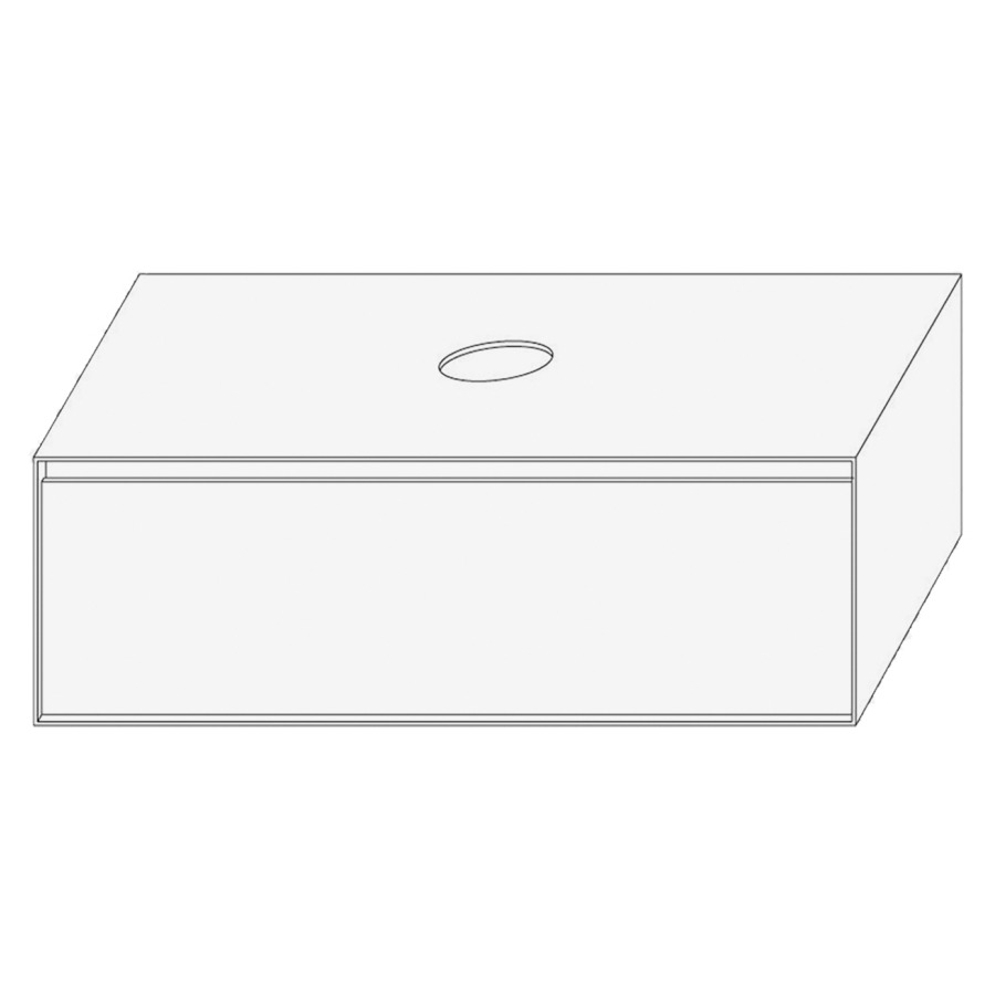 Élément inférieur DIVO
101,0 x 33,0 x 52,0 cm
élément à 1 tiroir
pour lavabo à poser au millieu