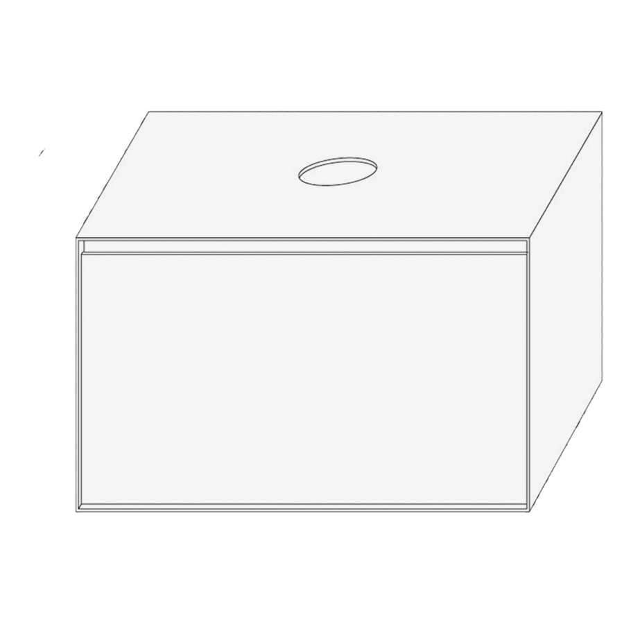 Élément inférieur DIVO
81,0 x 49,0 x 52,0 cm
élément à 1 tiroir
pour lavabo à poser au millieu
