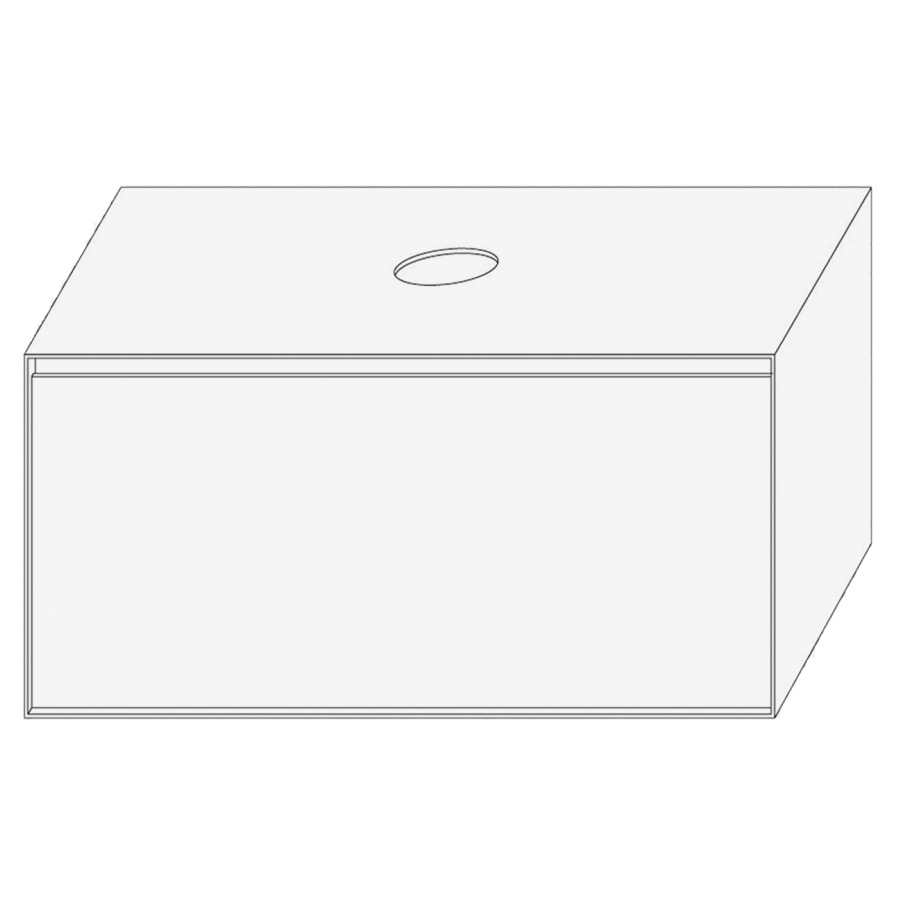 Élément inférieur DIVO
101,0 x 49,0 x 52,0 cm
élément à 1 tiroir
pour lavabo à poser au millieu