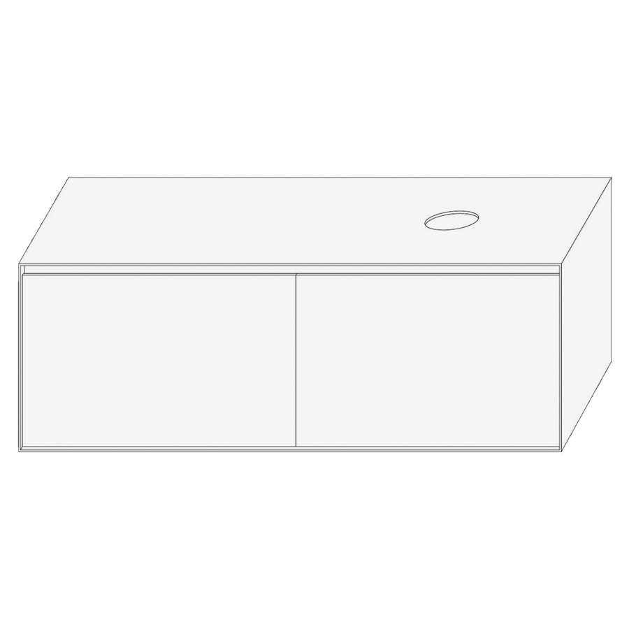 Élément inférieur DIVO
141,0 x 49,0 x 52,0 cm
2 éléments à chacune 1 tiroir
pour lavabo à poser à droite