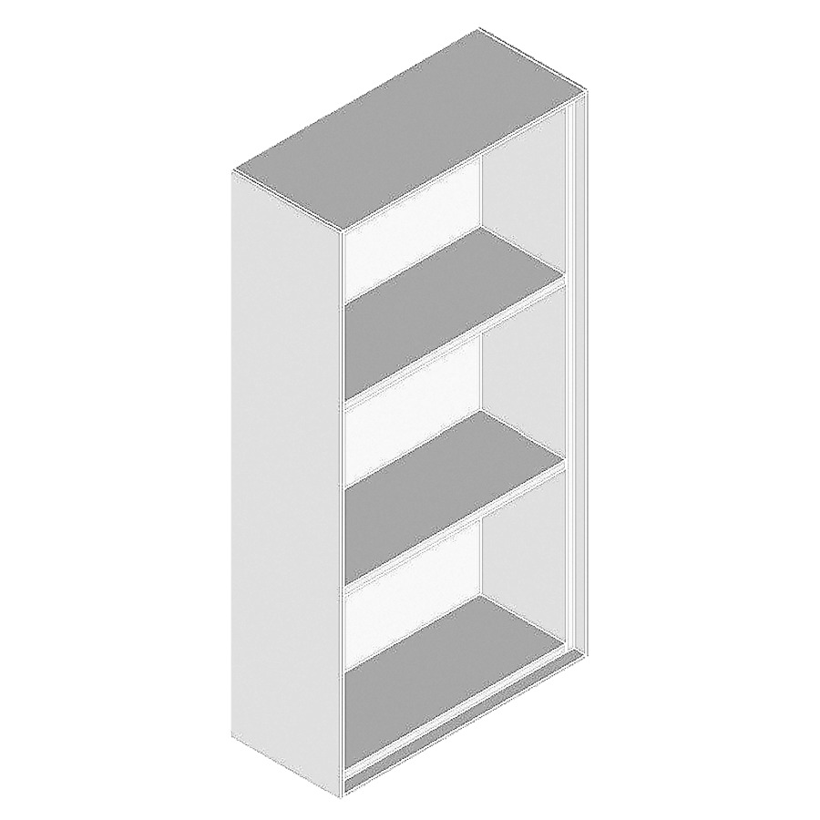 Armoire mi-haute DIVO
41,0 x 81,0 x 28,0 cm
3 niches ouvertes