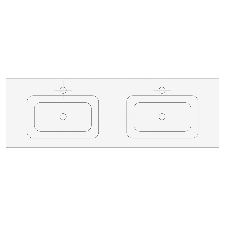 Lavabo DIVO-GIOTTO
161,0 x 1,6 x 52,0 cm
2 lavabos